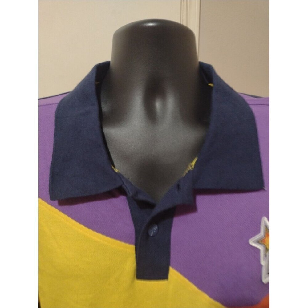 Born Fly Any Town USA Polo Shirt 3XL Mens Multicolor Colorblack Short Sleeve - Picture 3 of 9